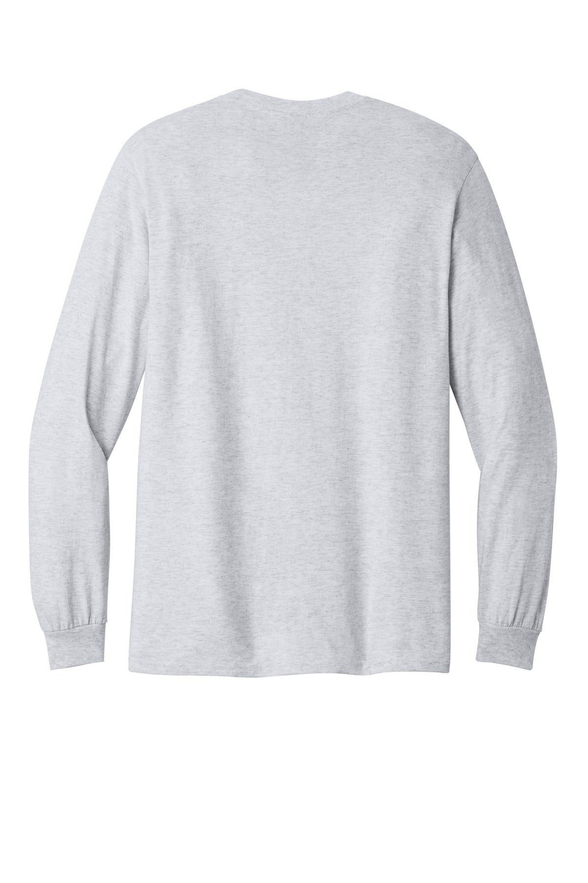 Rear View of Ash Gildan - Heavy Cotton 100% Cotton Long Sleeve T-Shirt. 5400