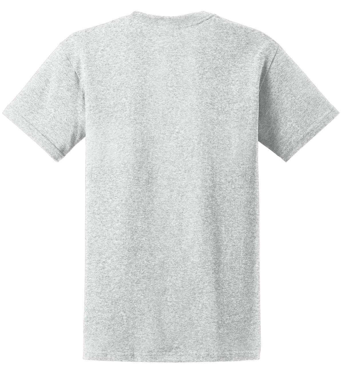 Rear View of Ash Gildan - Ultra Cotton 100% US Cotton T-Shirt. 2000