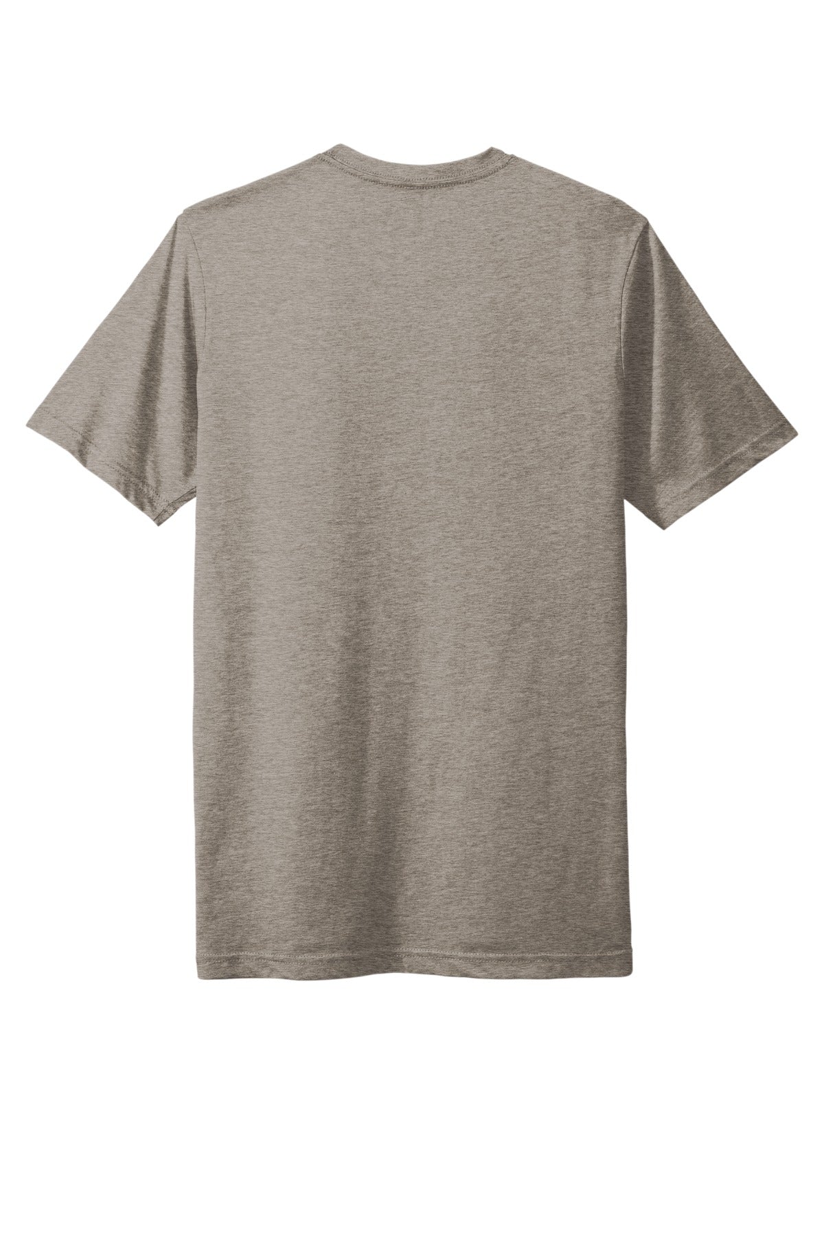 Rear View of Ash Next Level Apparel Adult Poly/Cotton Tee. NL6200