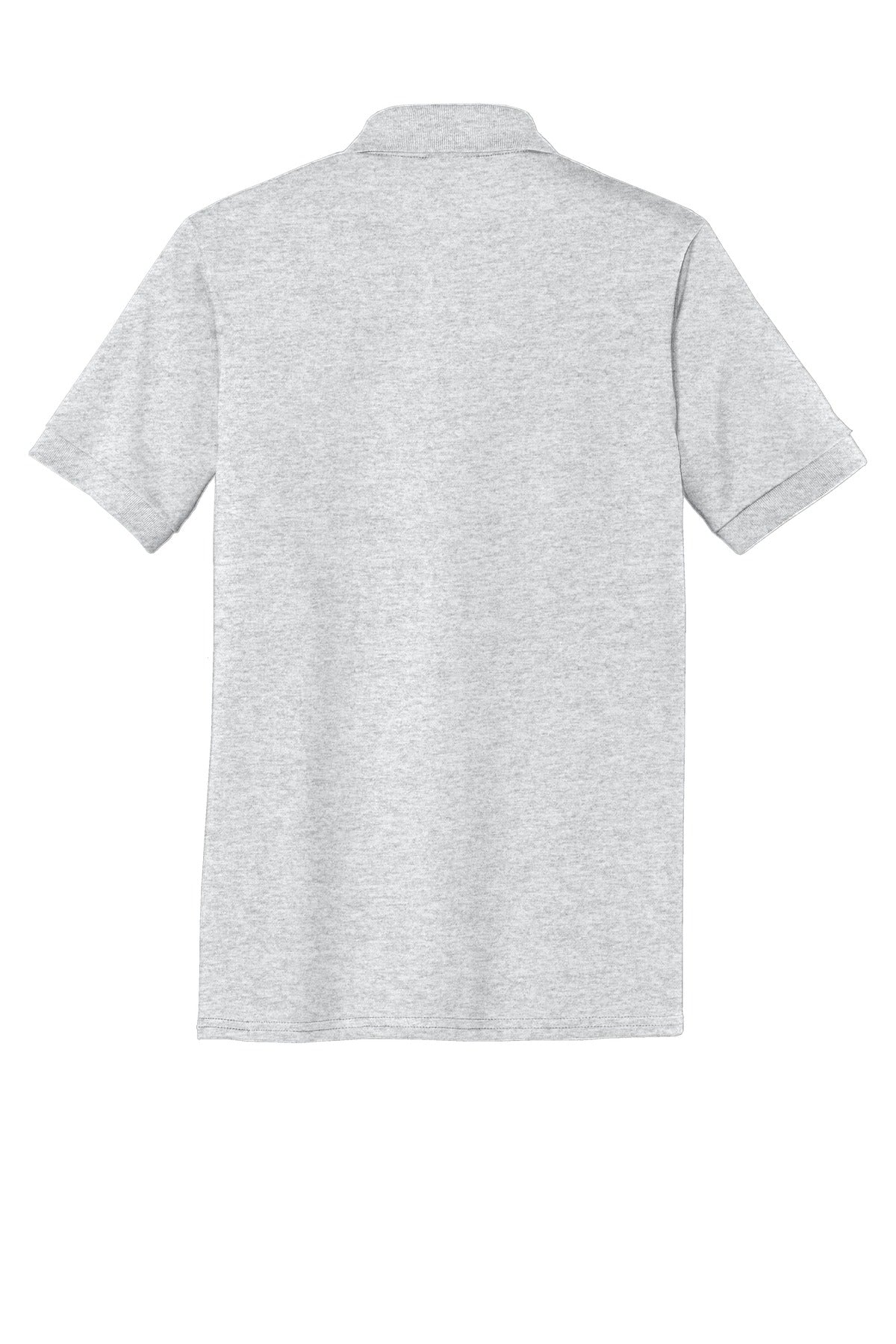 Rear View of Ash Port & Co Core Blend Jersey Knit Polo. KP55