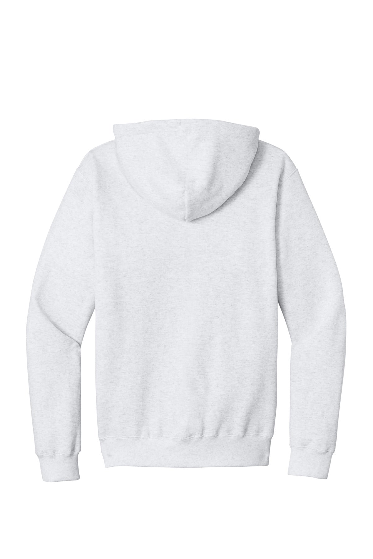 Rear View of Ash Port & Co Core Fleece Full-Zip Hooded Sweatshirt. PC78ZH