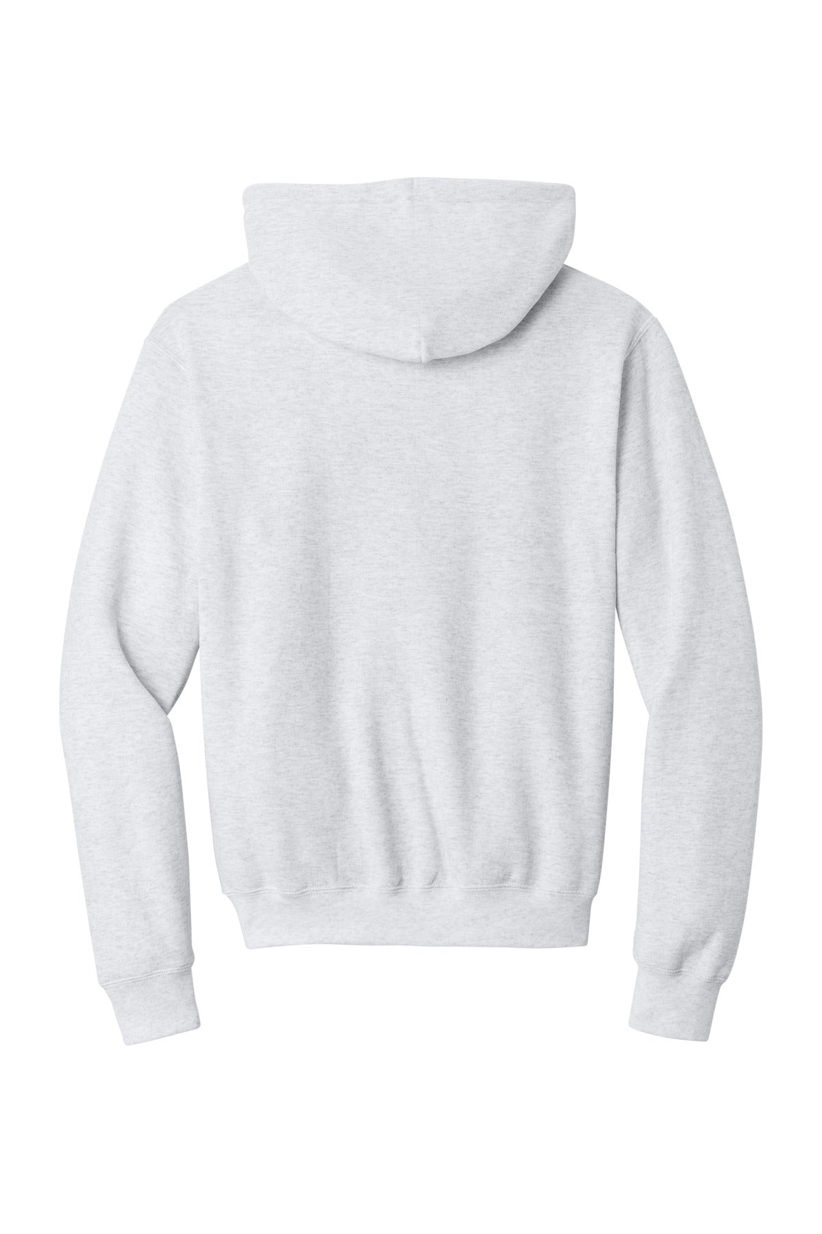 Rear View of Ash Port & Co Core Fleece Pullover Hooded Sweatshirt. PC78H