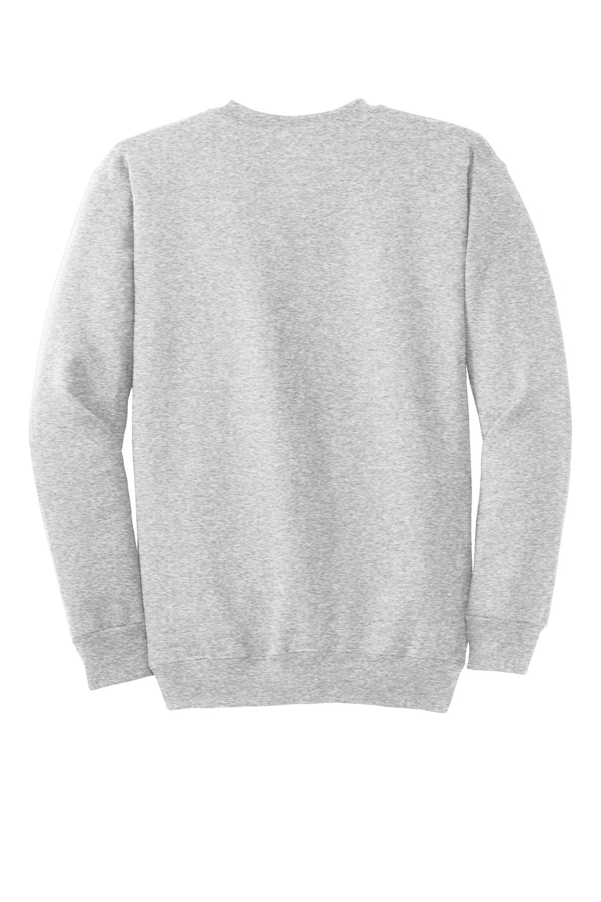 Rear View of Ash Port & Co Essential Fleece Crewneck Sweatshirt. PC90