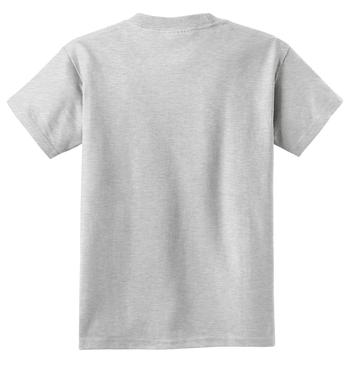 Rear View of Ash Port & Co Youth Core Cotton Tee. PC54Y