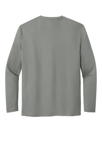 Rear View of AsphaltGry Carhartt Force Sun Defender Long Sleeve T-Shirt CT106972