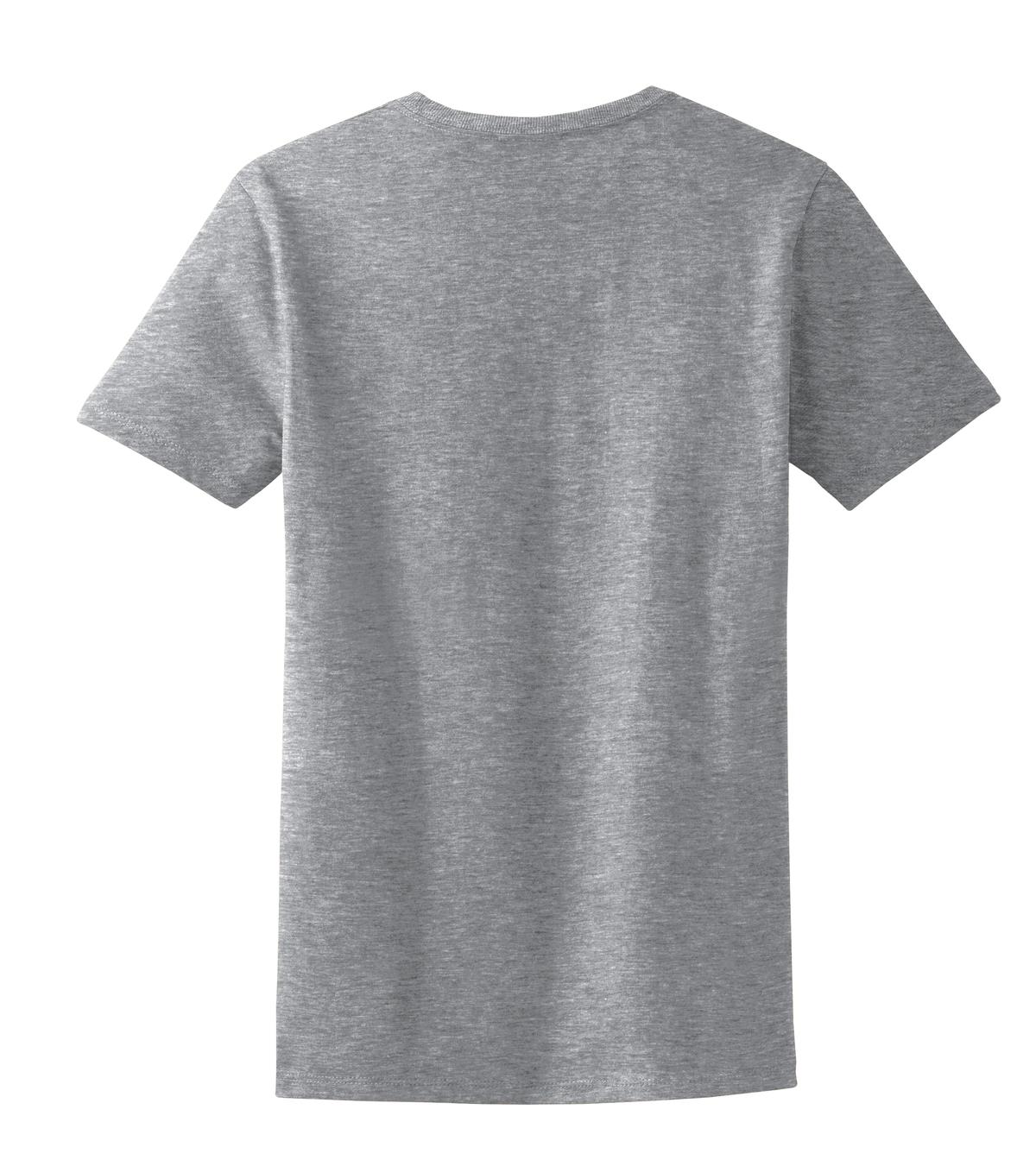 Rear View of Ath Heather Port & Co Women's Essential Tee. LPC61