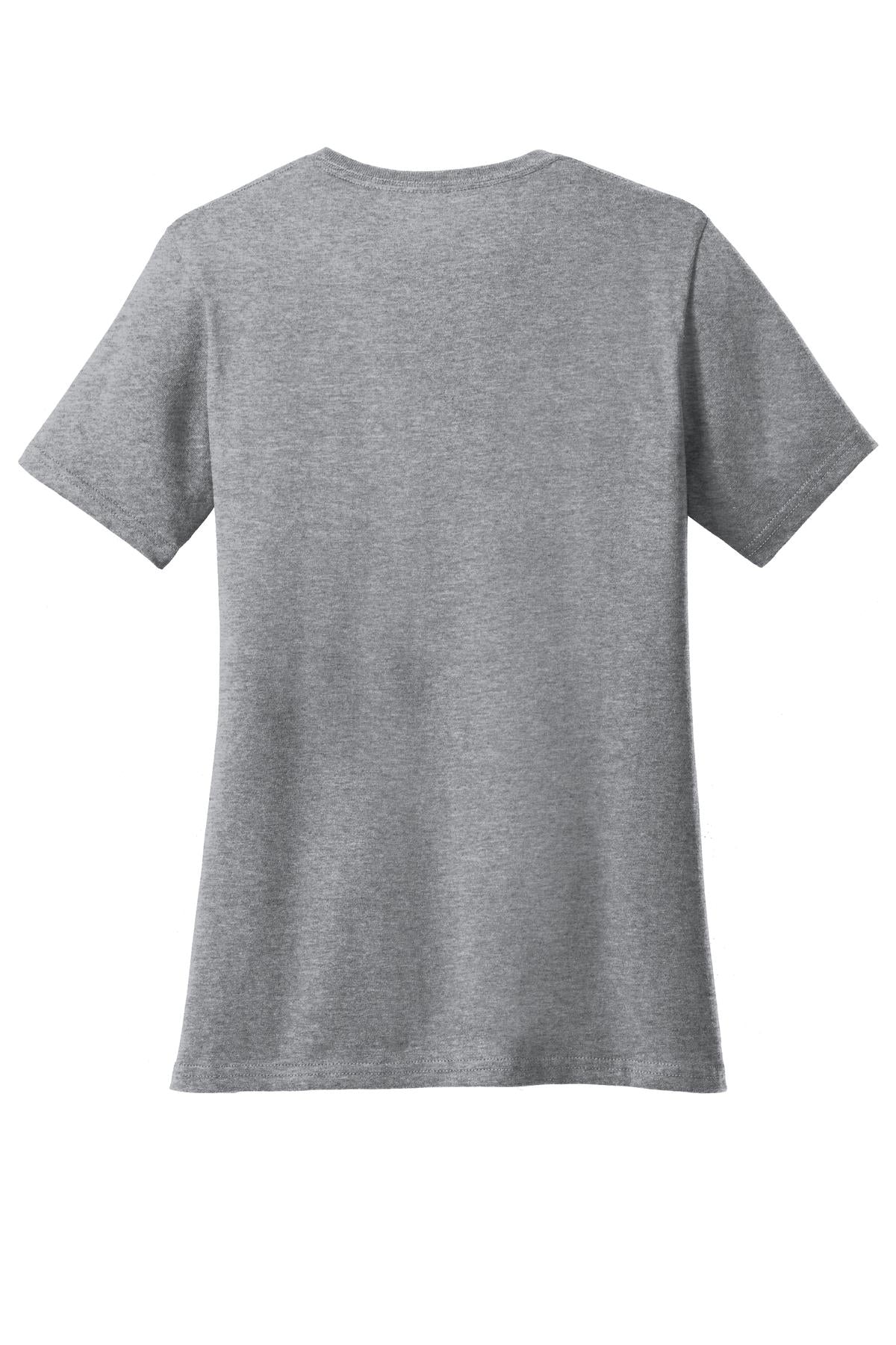 Rear View of Athl Heather Port & Co Women's Core Cotton Tee. LPC54