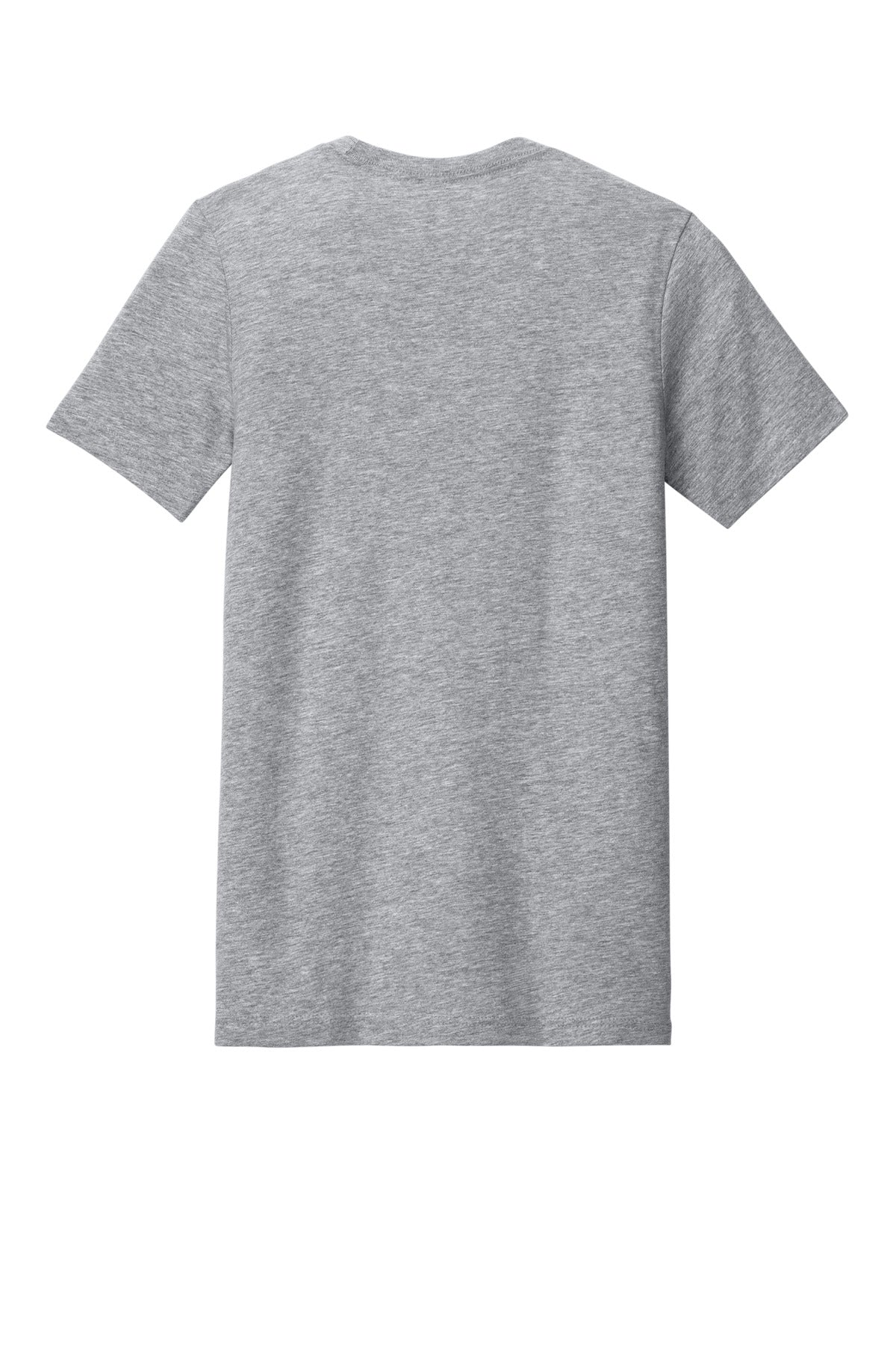 Rear View of Athletic Ht BELLA+CANVAS Unisex Heather CVC Short Sleeve Tee. BC3001CVC