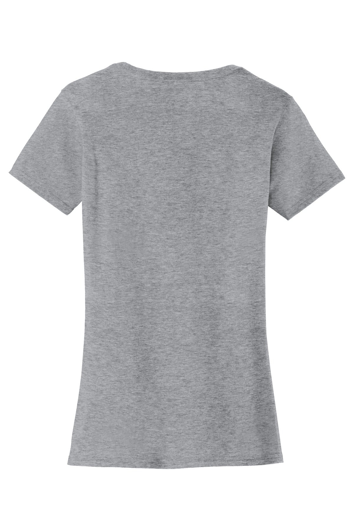Rear View of Athletic Hthr Port & Co Women's Fan Favorite Tee. LPC450