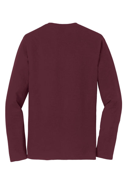 Rear View of Athletic Mar Port & Co Long Sleeve Fan Favorite Tee. PC450LS