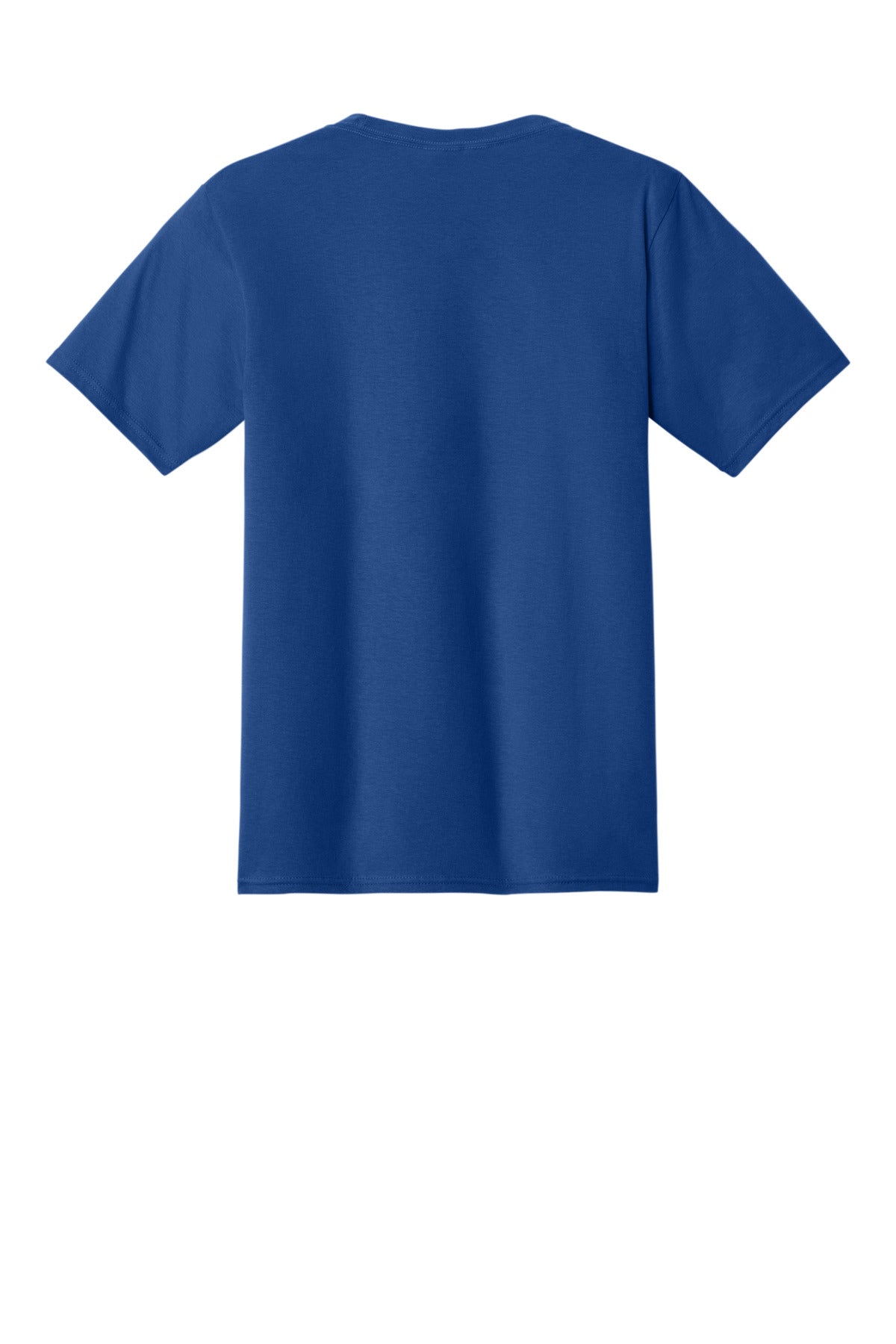 Rear View of Athletic Royal Port & Co Fan Favorite Tee. PC450