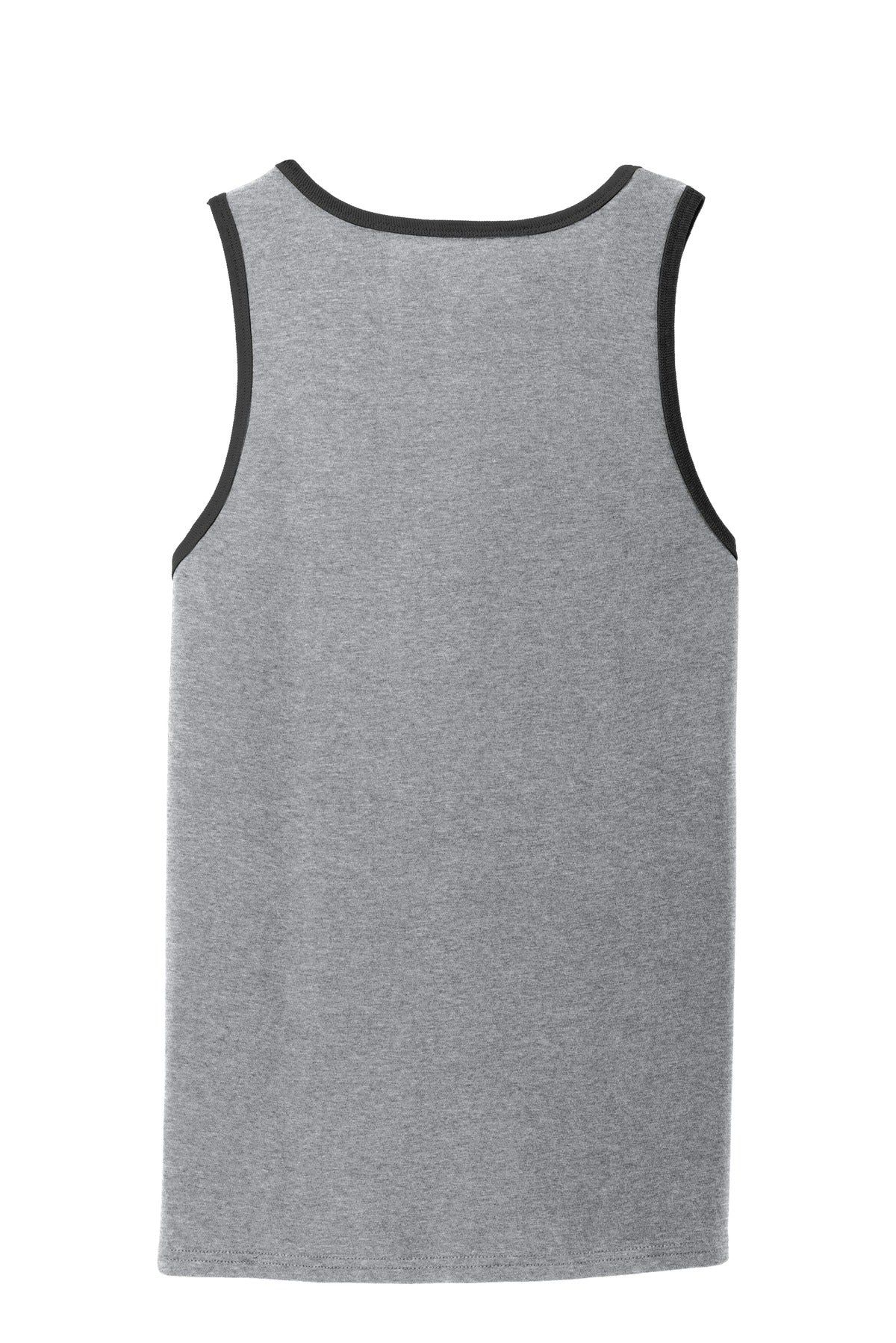 Rear View of AthlHth/Jt Blk Port & Co Core Cotton Tank Top. PC54TT