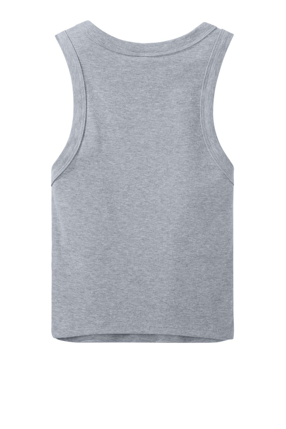 Rear View of AthlHthr BELLA+CANVAS Women's Micro Rib Racer Tank BC1019