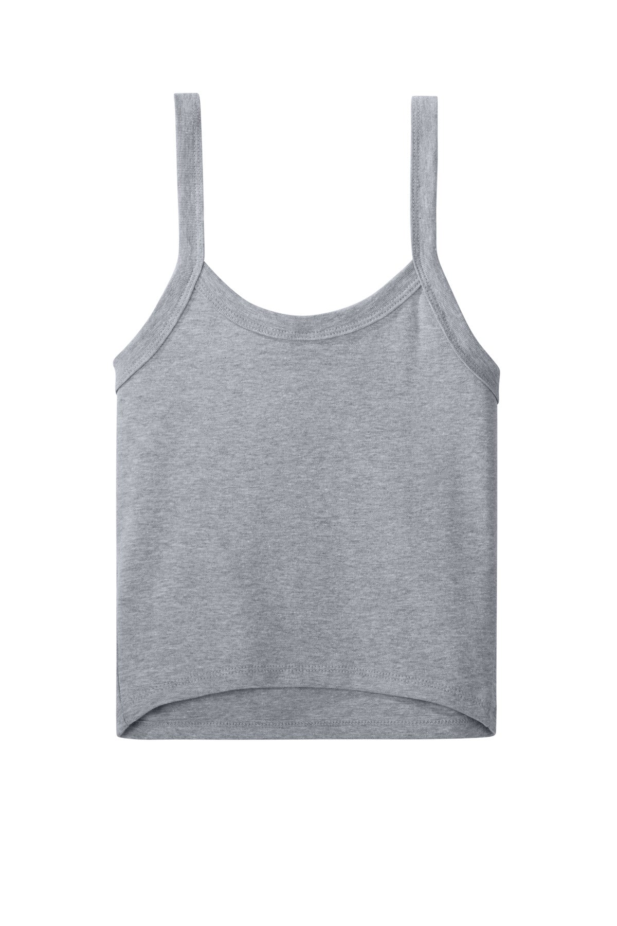 Rear View of AthlHthr BELLA+CANVAS Women's Micro Rib Spaghetti Strap Tank BC1012