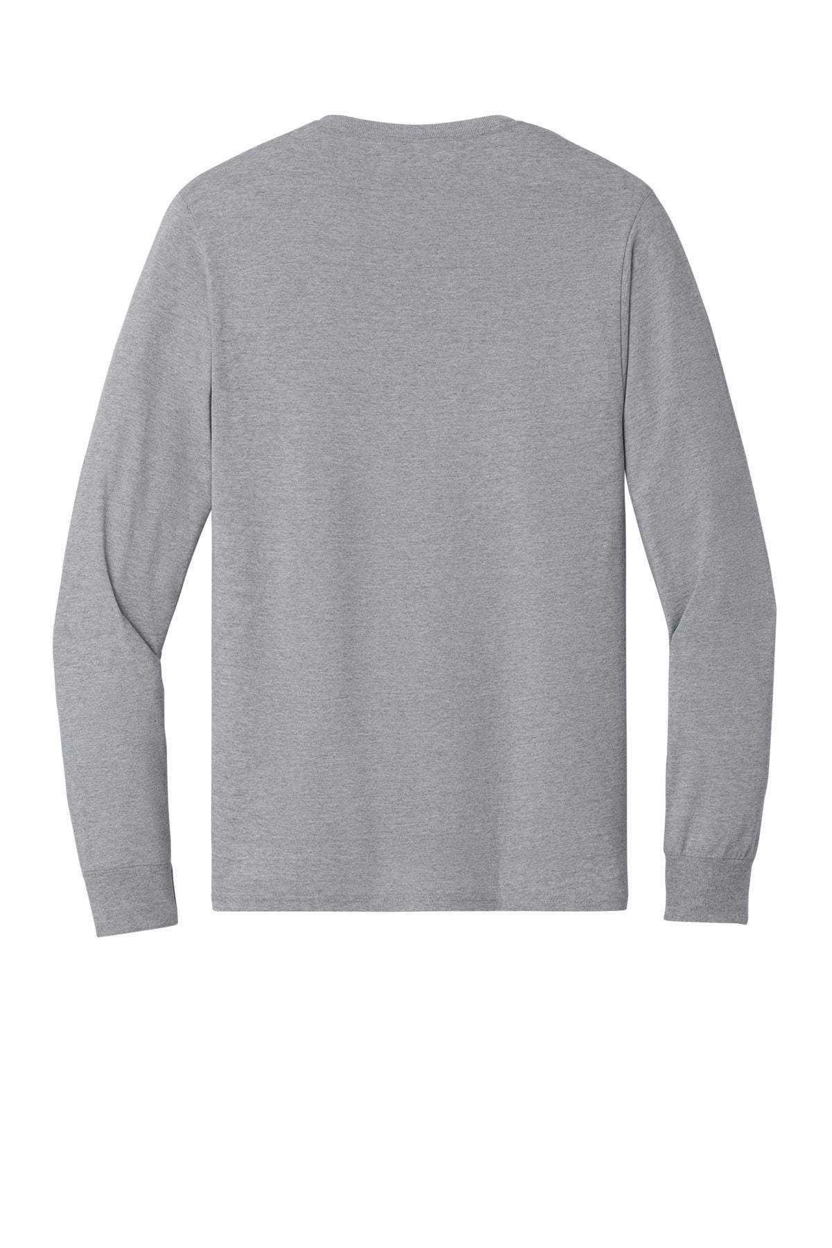 Rear View of AthlHthr Jerzees - Dri-Power 50/50 Cotton/Poly Long Sleeve T-Shirt. 29LS