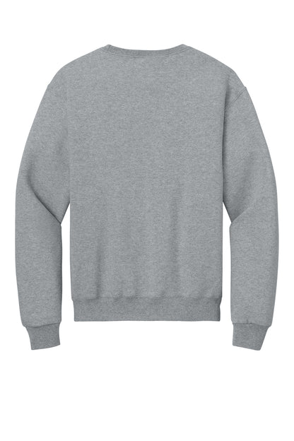 Rear View of AthlHthr Jerzees Rugged Unisex Crewneck Sweatshirt C12M