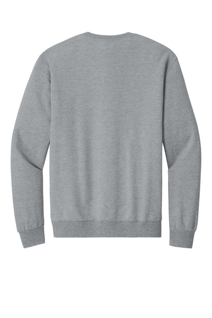Rear View of AthlHthr Jerzees Ultimate Unisex CVC Ring Spun Crewneck Sweatshirt IC48M