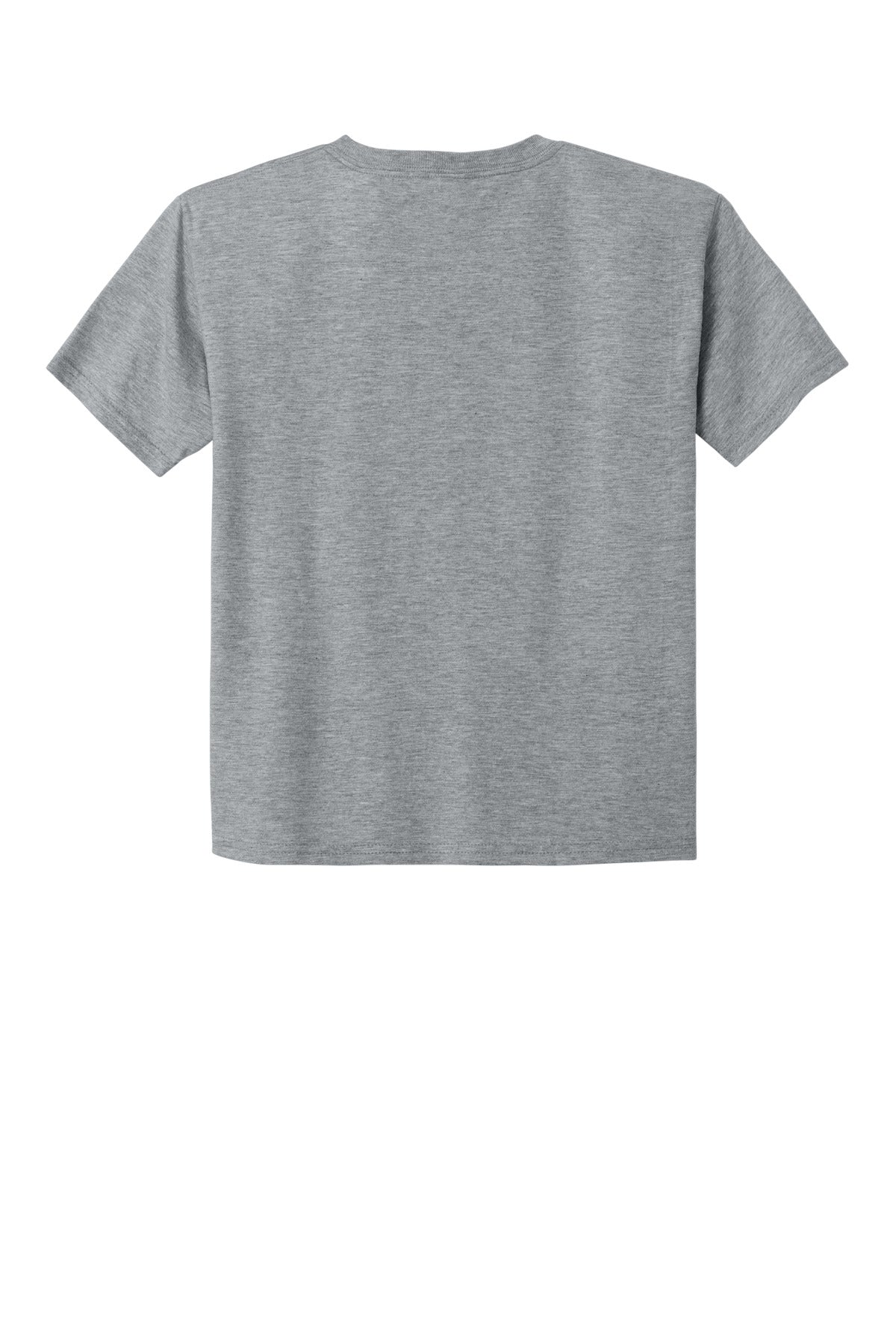 Rear View of AthlHthr Jerzees Ultimate Youth Ring Spun T-Shirt IC46B