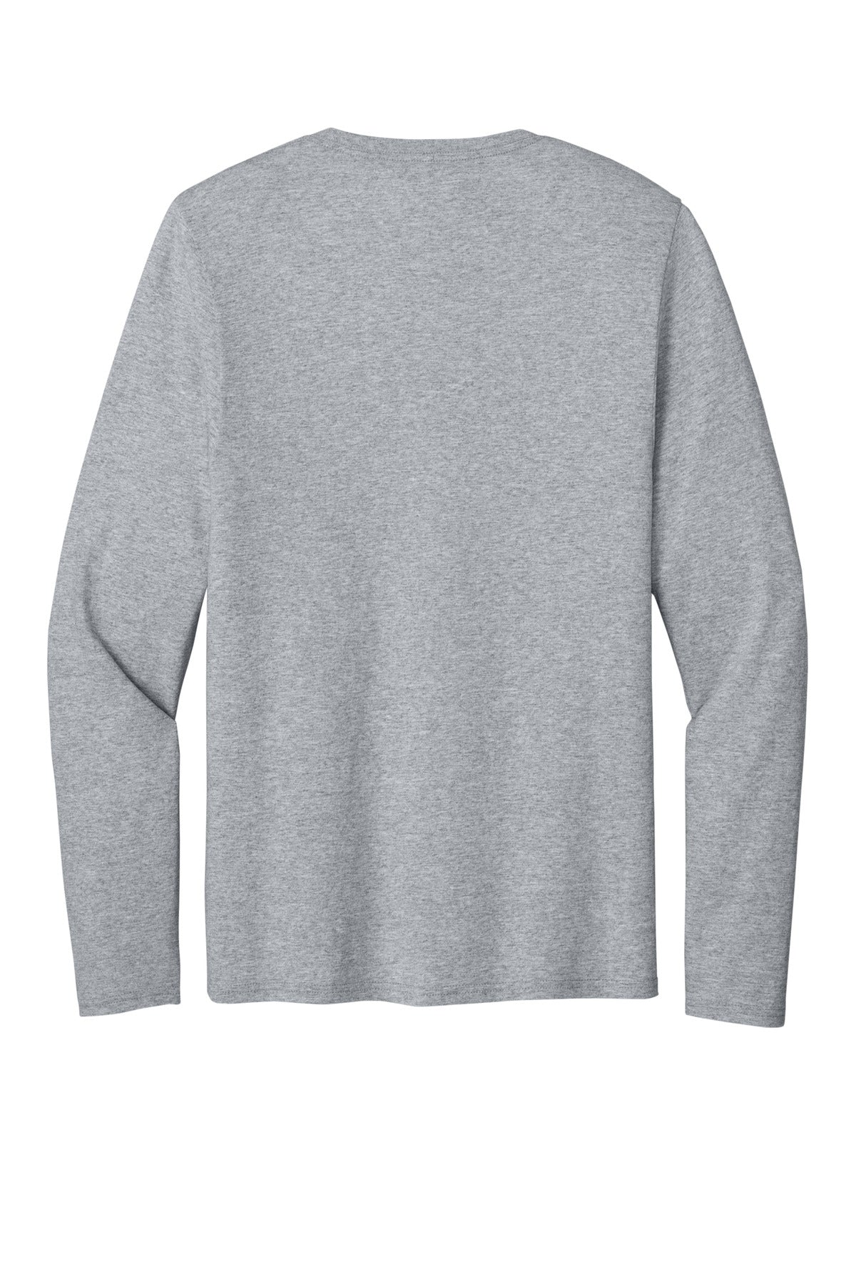 Rear View of AthlHthr Port & Co Easy Cotton Long Sleeve Tee PC43LS