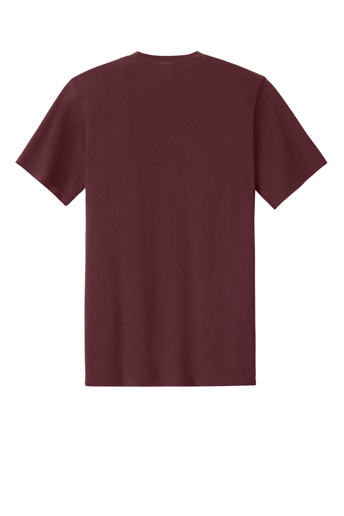 Rear View of AthlMaroon Port & Co Easy Cotton Tee PC43