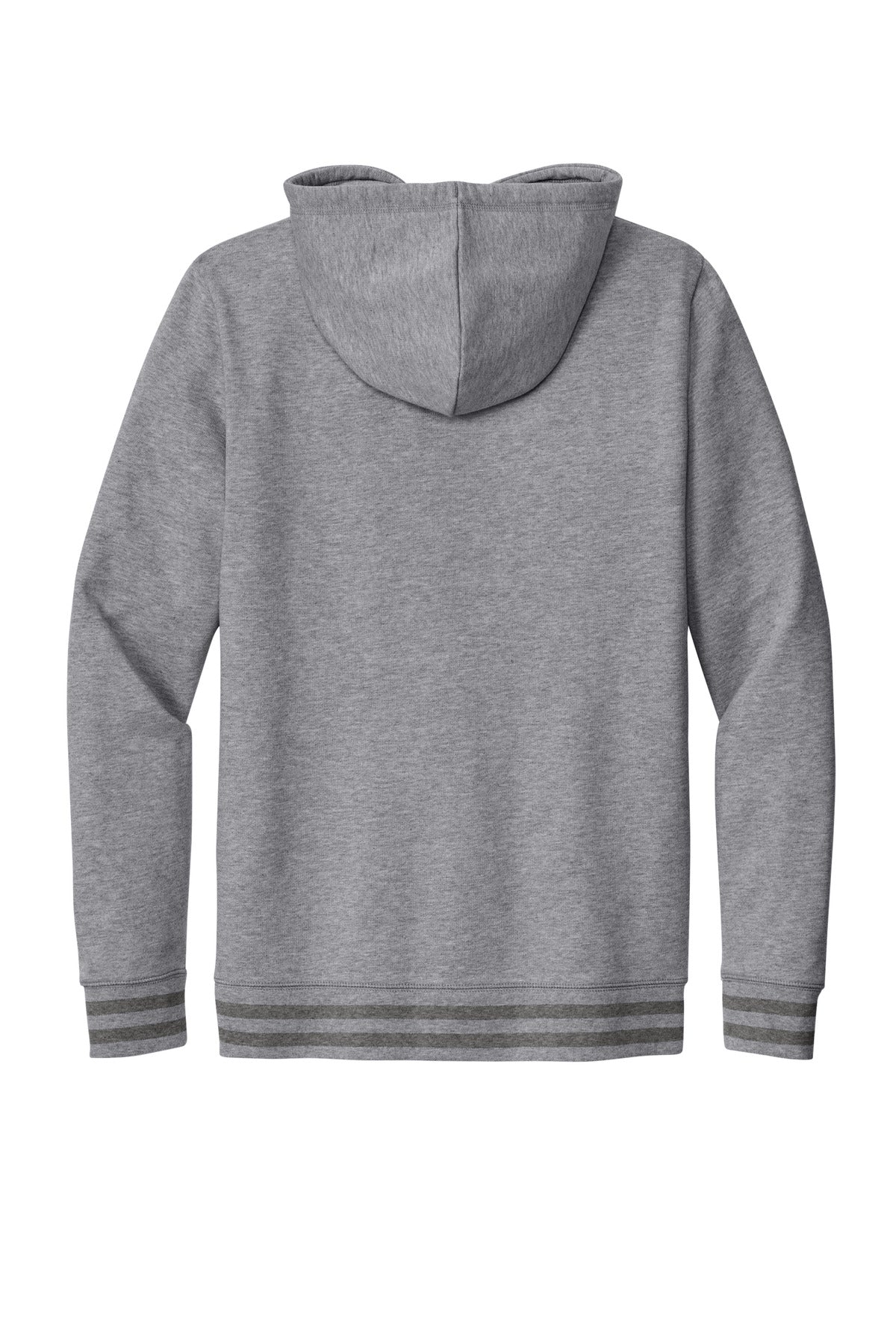 Rear View of AtHt/DkHtG New Era Comeback Fleece Pullover Hoodie NEA550