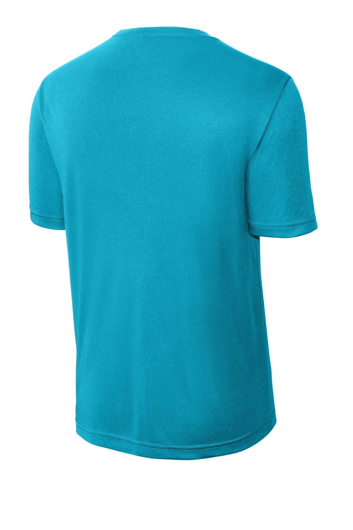 Rear View of Atomic Blue Sport-Tek PosiCharge Competitor Tee. ST350