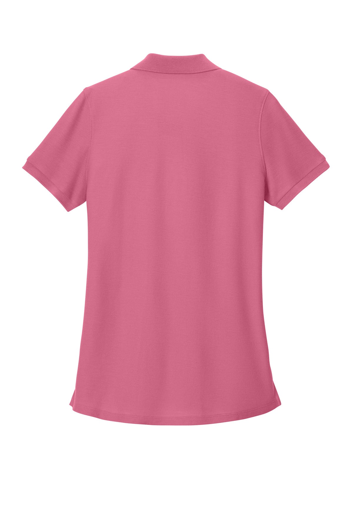Rear View of AwrnsPink Port Authority Women's Wearever Signature Pique Polo LK200