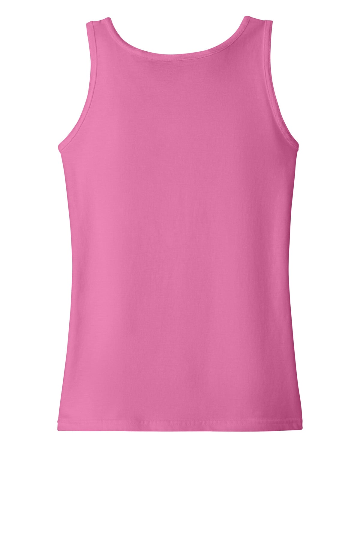 Rear View of Azalea Gildan Softstyle Junior Fit Tank Top. 64200L
