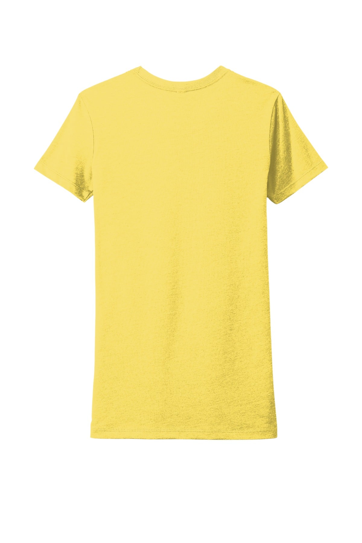 Rear View of BananaCrm Next Level Apparel Women's CVC Tee. NL6610