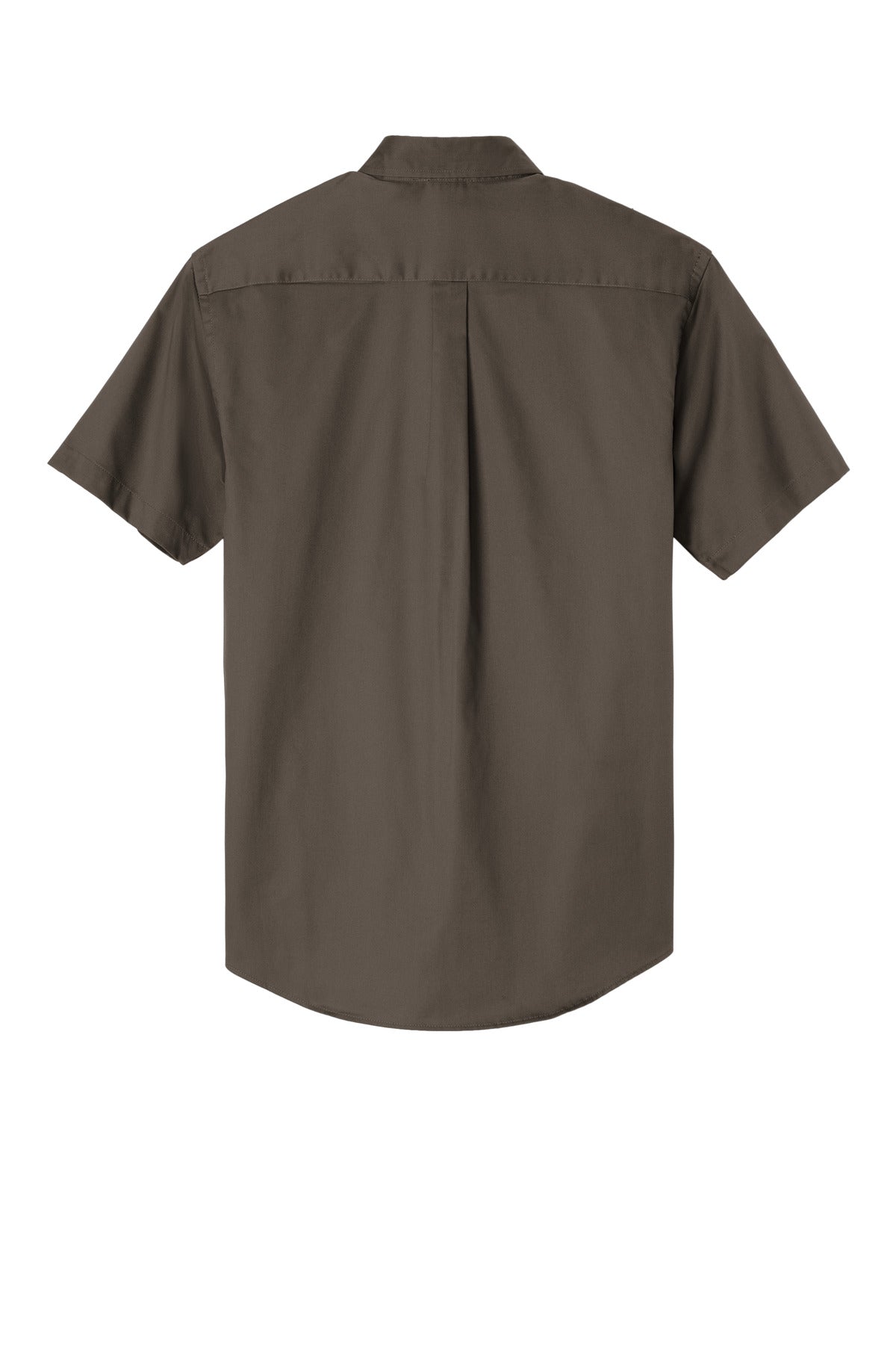Rear View of Bark Port Authority Short Sleeve Easy Care Shirt. S508