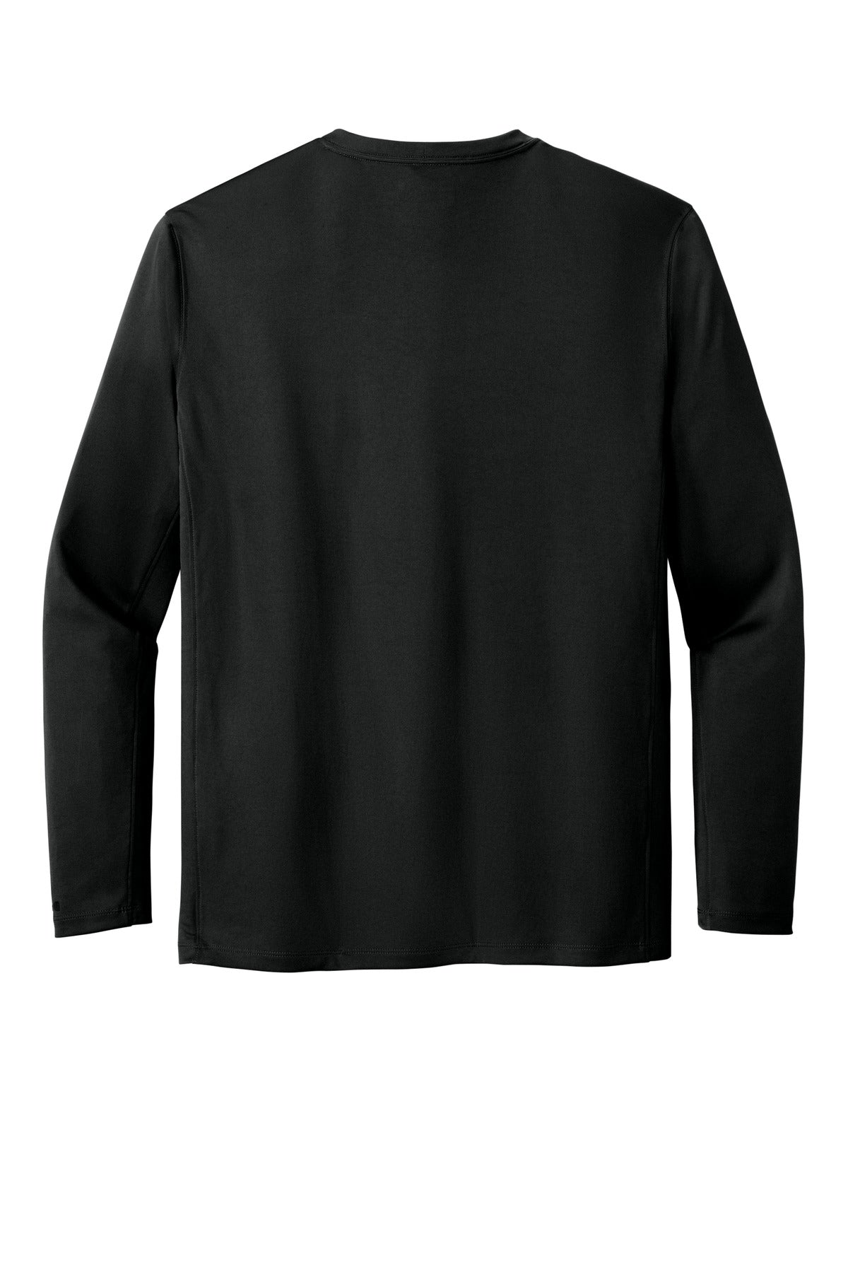Rear View of Black Carhartt Force Sun Defender Long Sleeve T-Shirt CT106972
