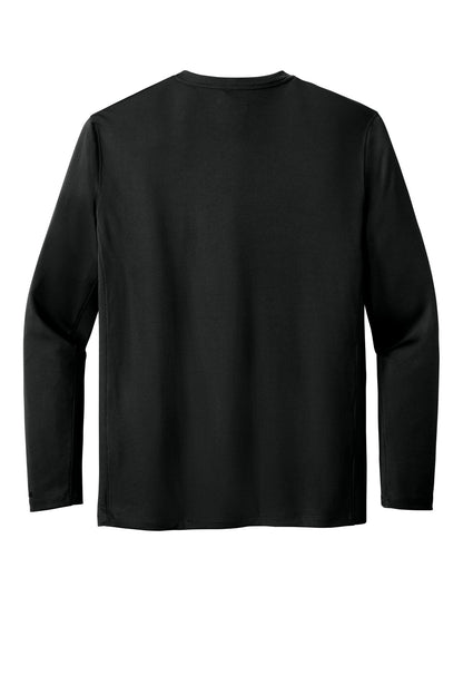 Rear View of Black Carhartt Force Sun Defender Long Sleeve T-Shirt CT106972