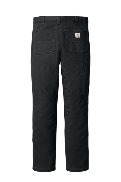 Rear View of Black Carhartt Rugged Flex Rigby Pant CT102291