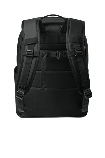 Rear View of Black Carhartt Two-Compartment Cooler Backpack CTB0000607