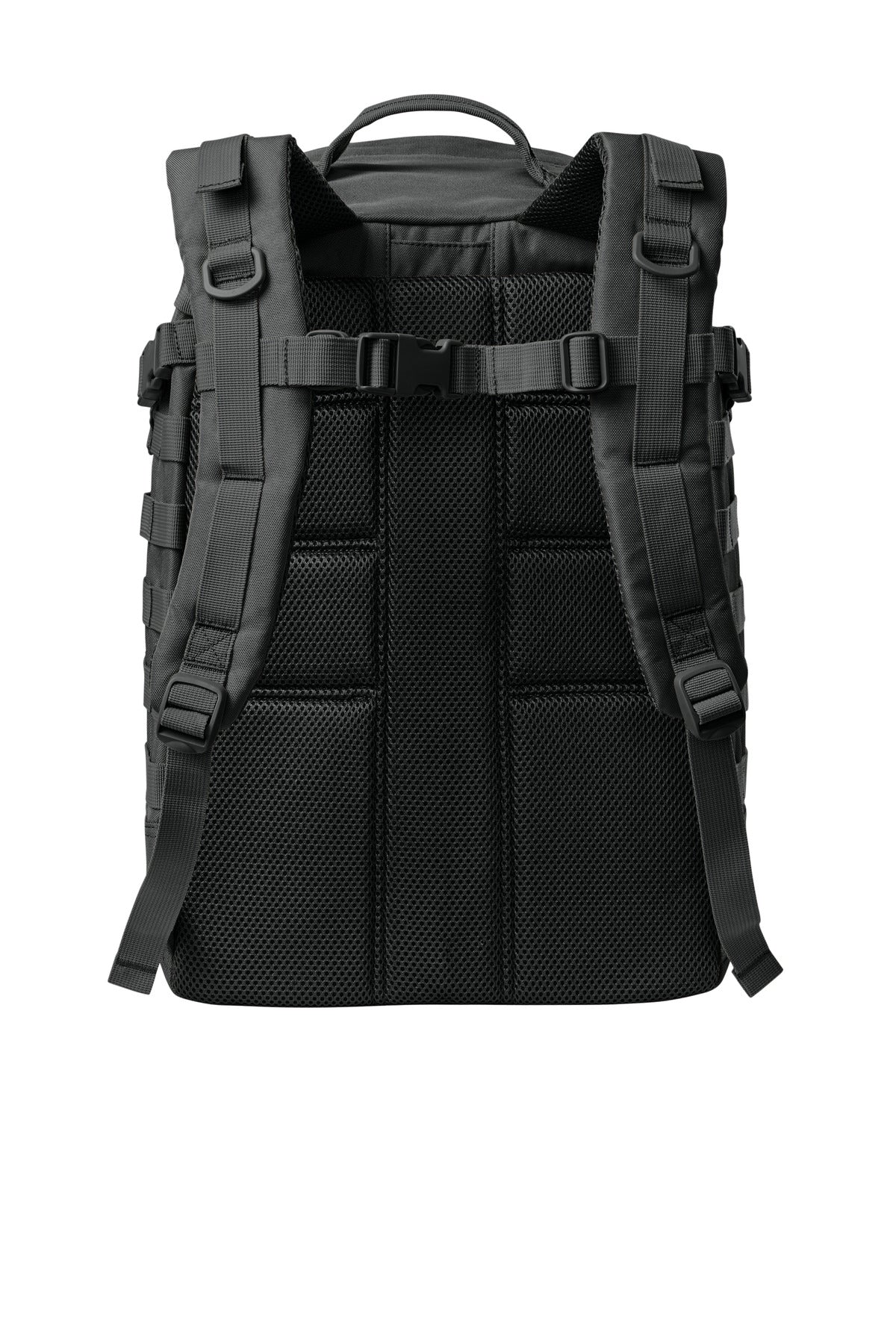 Rear View of Black CornerStone Large Tactical Backpack CSB206