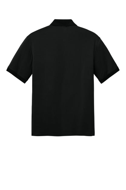 Rear View of Black CornerStone Tall Workwear Pro Polo TLCS450