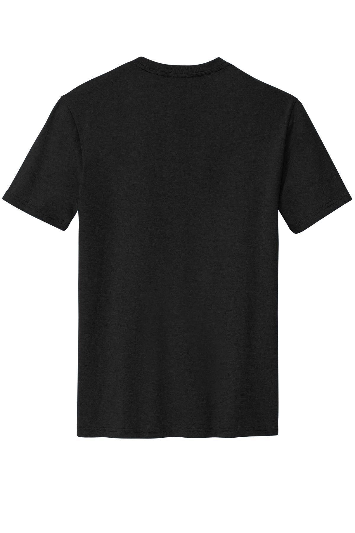Rear View of Black District Perfect Blend CVC Tee. DM108