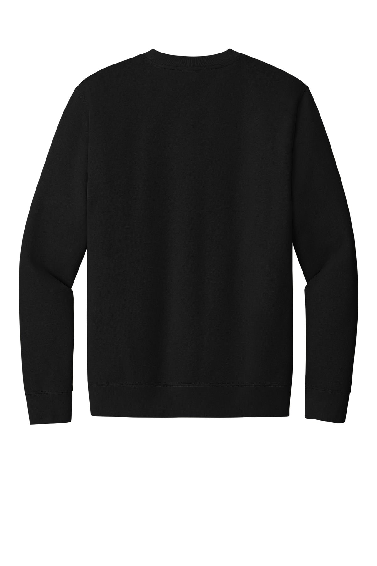 Rear View of Black District V.I.T. Fleece Crew DT6104