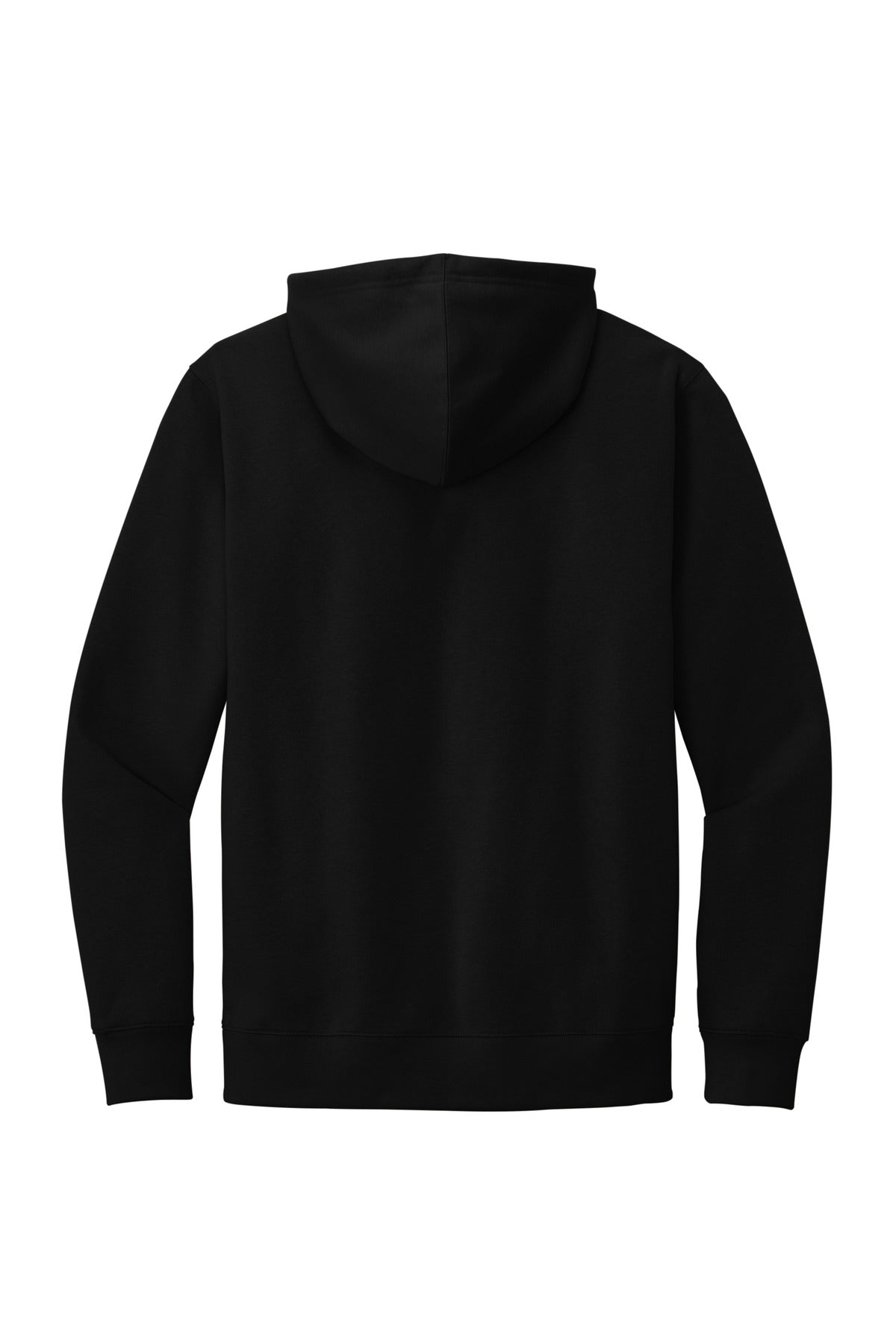 Rear View of Black District V.I.T. Fleece Hoodie DT6100