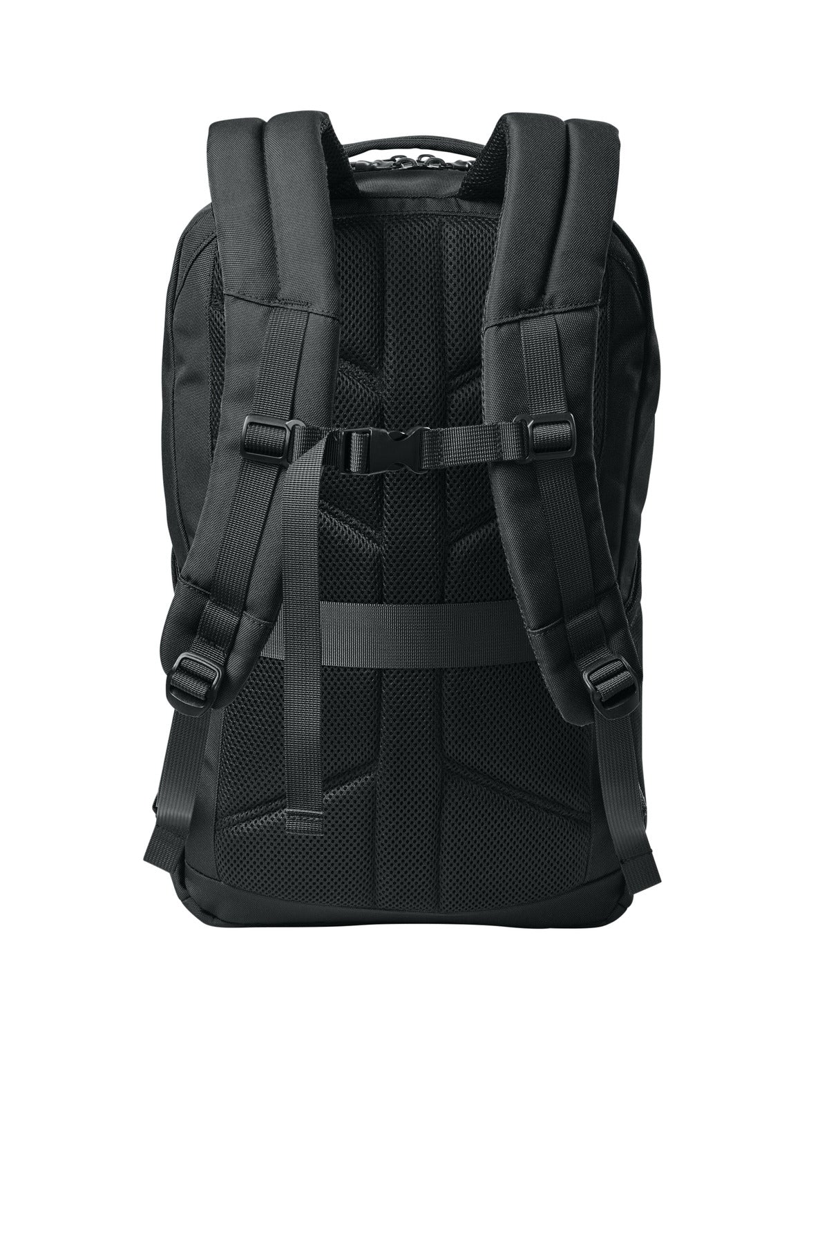 Rear View of Black Eddie Bauer Adventurer Backpack EB912
