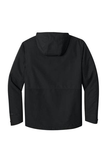 Rear View of Black Eddie Bauer WeatherEdge Ridge 3-in-1 Jacket EB658