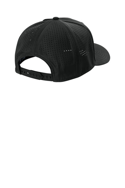 Rear View of Black New Era 9SEVENTY Perforated Snapback Cap NE501