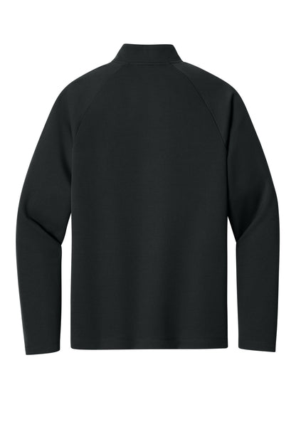 Rear View of Black New Era Stand Out 1/4-Zip NEA515