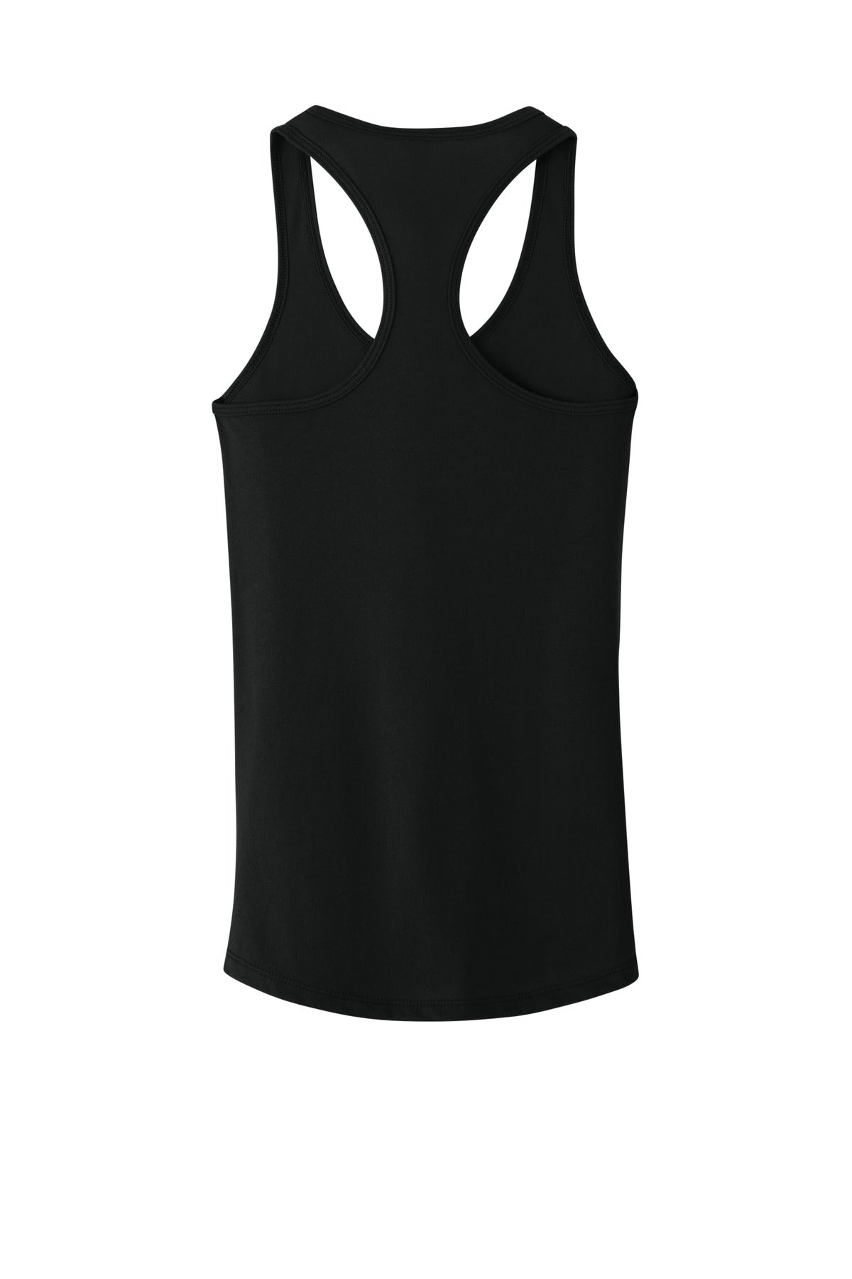 Rear View of Black Next Level Apparel Women's Ideal Racerback Tank NL1533