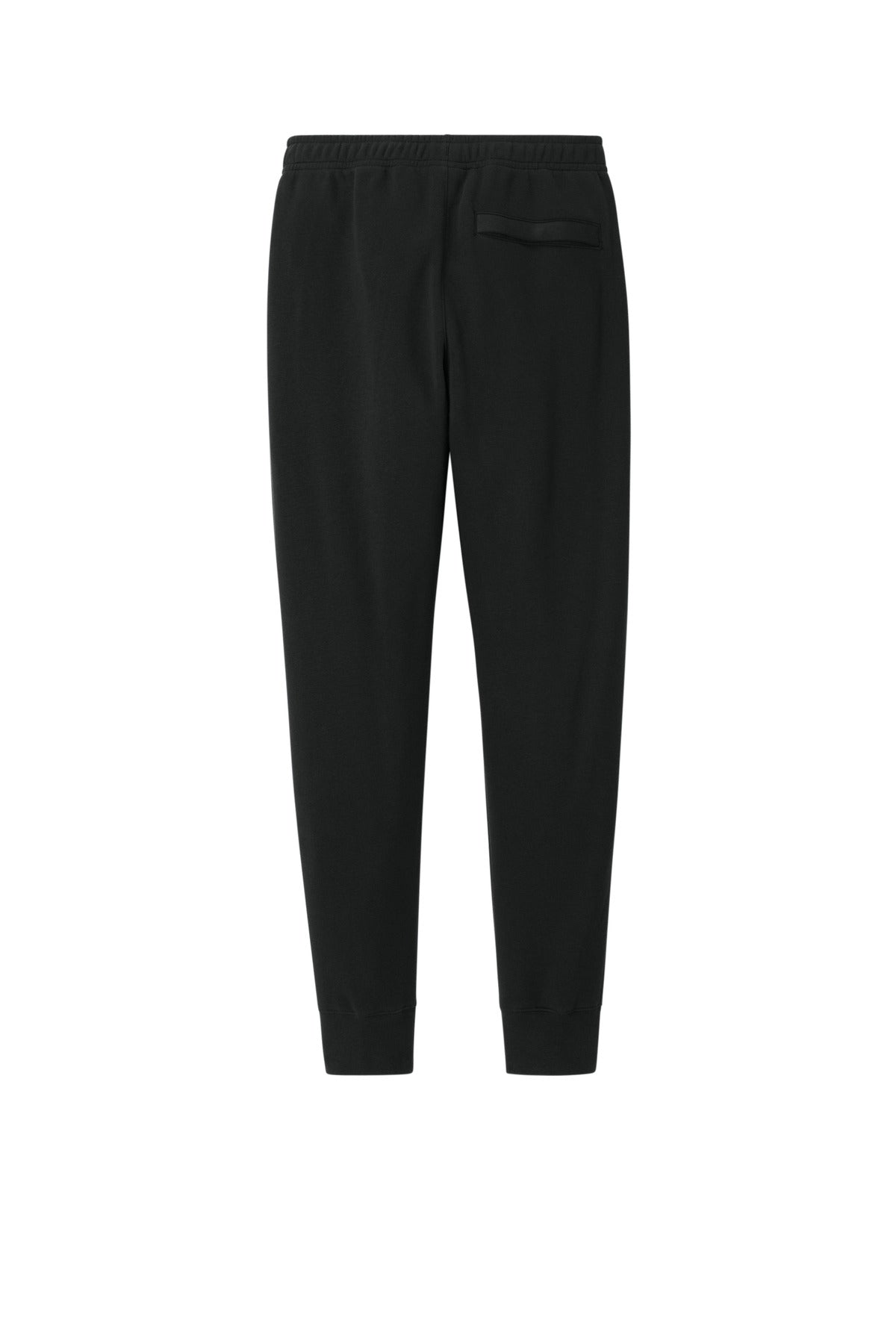 Rear View of Black Nike Club Fleece Jogger NKHM8045