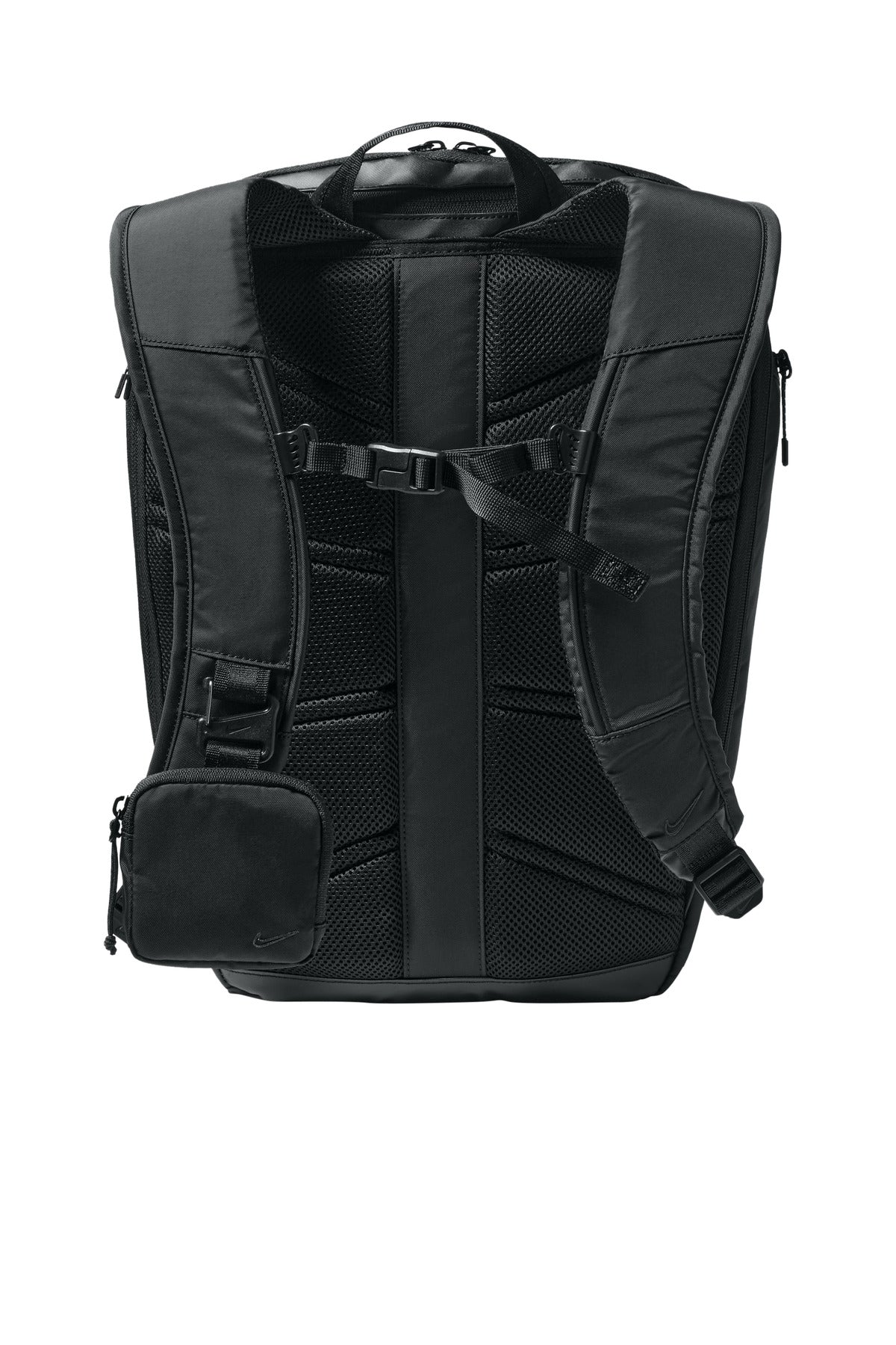 Rear View of Black Nike Commute Backpack NKFZ6128