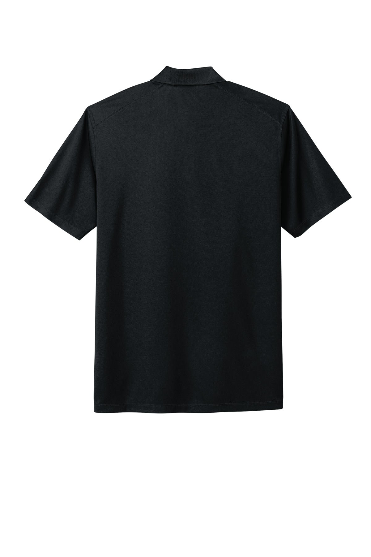 Rear View of Black Nike Dri-FIT Micro Pique 2.0 Polo NKDC1963