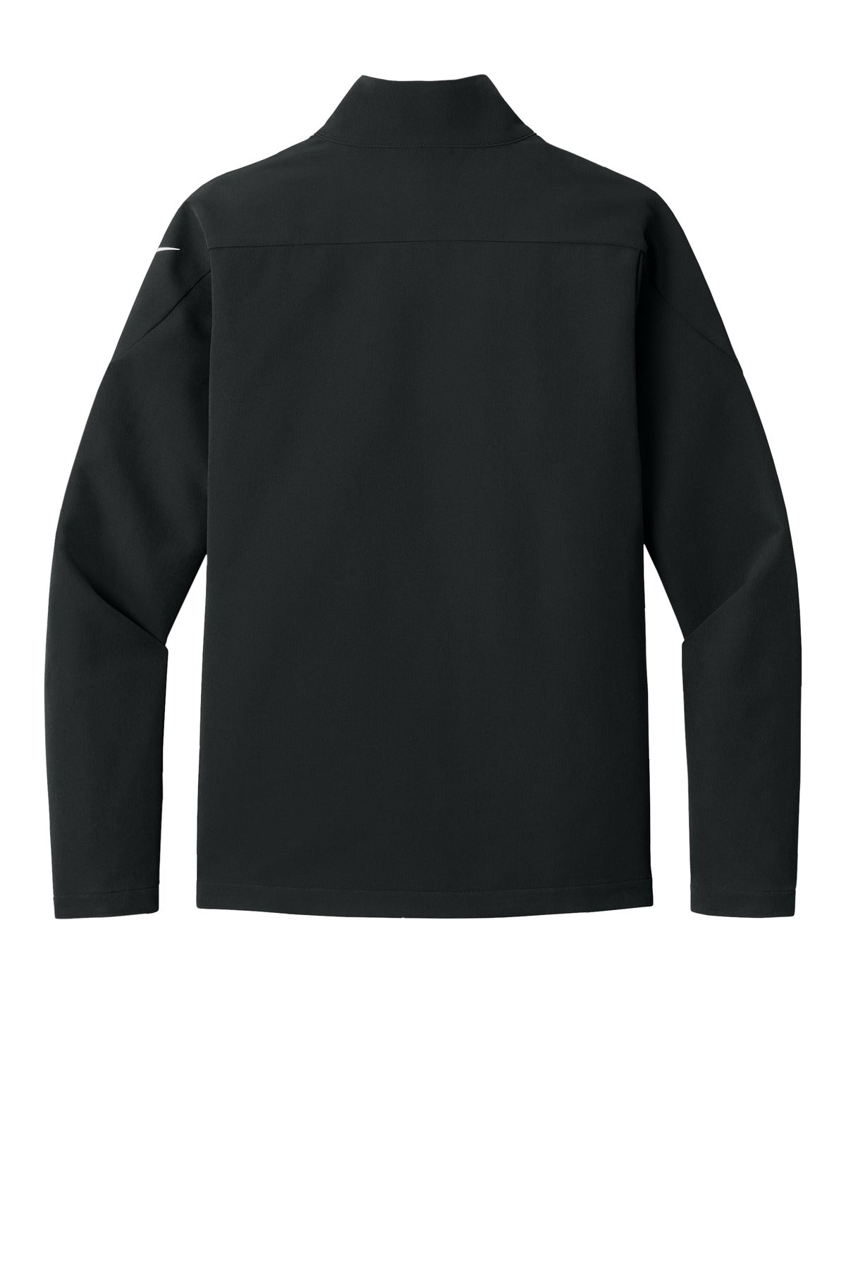Rear View of Black Nike Full-Zip Soft Shell Jacket NKHM7926