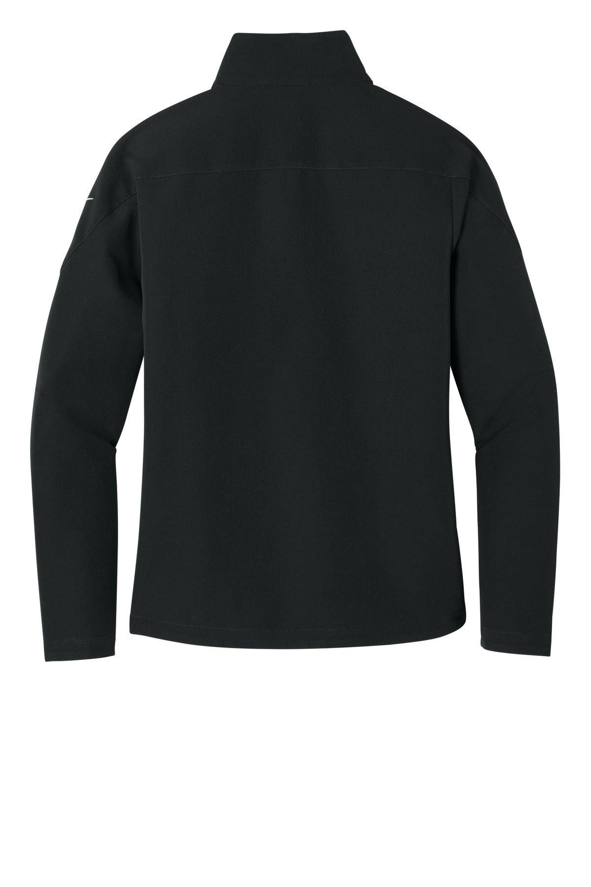 Rear View of Black Nike Women's Full-Zip Soft Shell Jacket NKHM7937