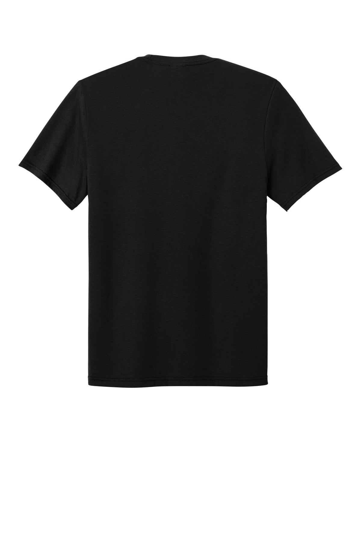 Rear View of Black Port & Co Tri-Blend Tee. PC330